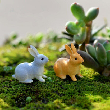 Moss Micro Landscape Deco Garden Mini 3pcs Rabbit Bottle Decoration Supplies