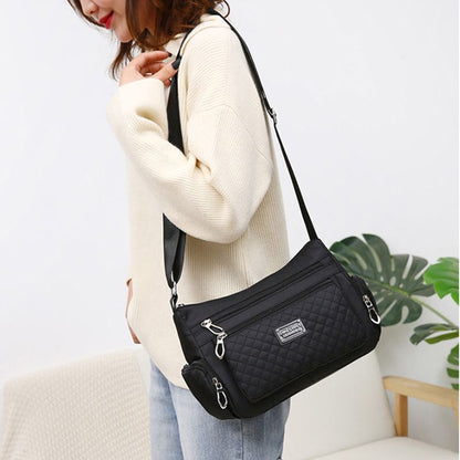 Nylon Shoulder Bag Waterproof Crossbody Bag All-Match Handbag Travel Handbag 1PC