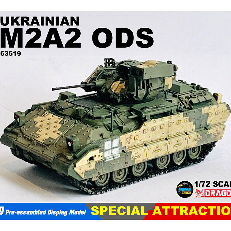 1/72 Scale 63519 Ukraine M2A2 ODS Bradley Infantry Fighting Tank Finished Model