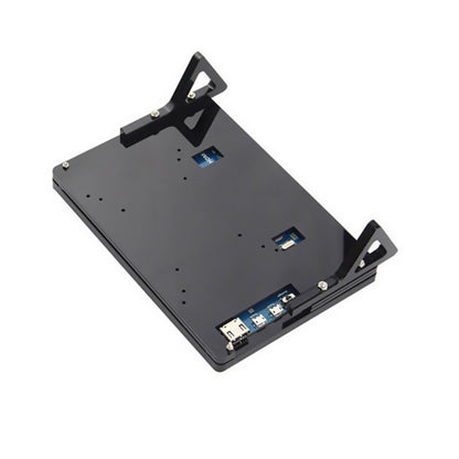 Black Front & Back Shell + Base + Screws For Raspberry Pi 2 B 7 inch LCD Screen