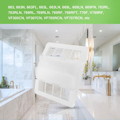 85315000 Bathroom Vent Fan Cover Grille and Lens丨Bathroom Fan Light Cover Replac
