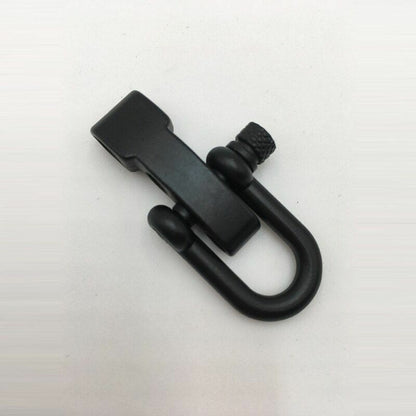 2PCS Flat Adjustable Shackle Buckle Clasp Survival Paracord Bracelet Parachute