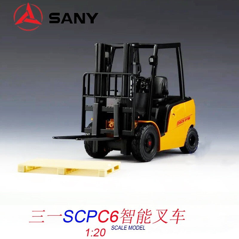 1:20 SANY SCPC6 Smart Forklift Truck Contruction Machine Equipment Diecast Model