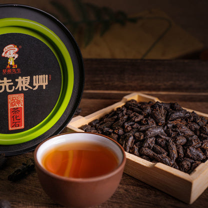 Original Flavored Tea Fossil Yunnan Aged Tree Tea Crushed Silver Pu'er Ripe Tea