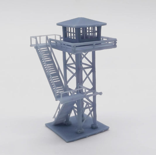 Z Scale 1:220 Models Railroad Scenery Large Watchtower Grey