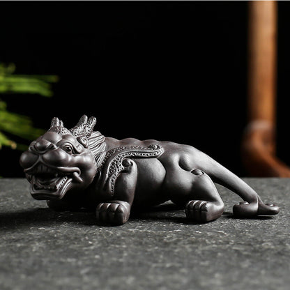 Creative Yixing Zisha Tea Pet Purple Clay Mythic Animals Home Decoration Chinese