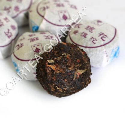 GOARTEA 2015 Red Rose Flower Flavor Mini Ripe Tuo Cake Puer Tea Pu'er Puerh Tea-