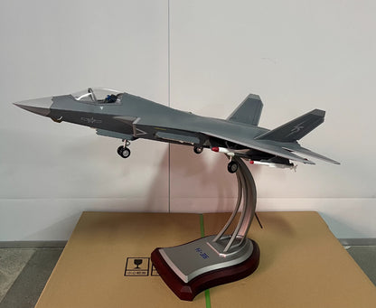 1:24 72CM J-35A 5th Generation Stealth Fighter Jet Plane Diecast Aircraft Model