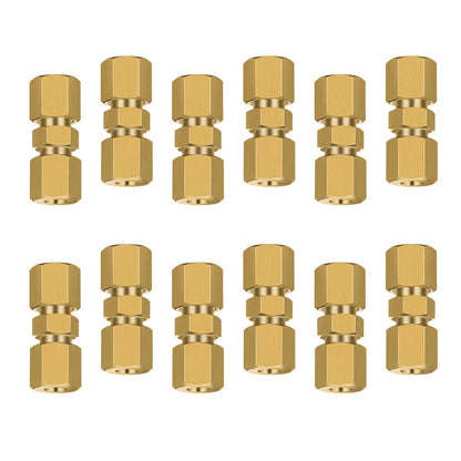 Straight Brake Line Compression Fitting Union Fits 3/16in or 4.75mm tubes