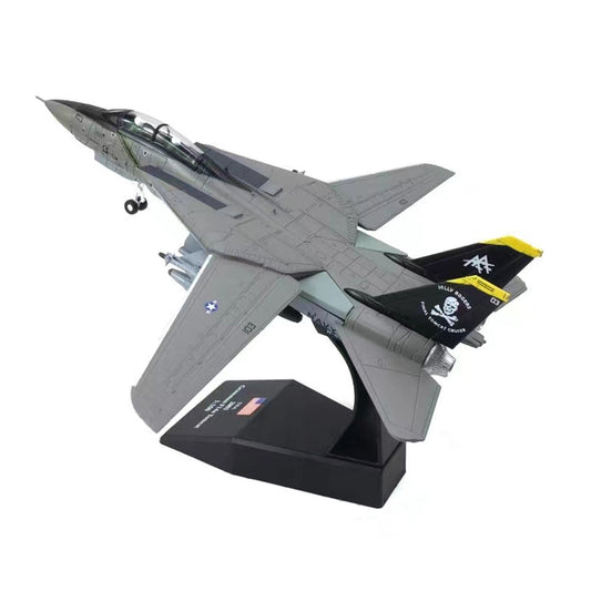 1/100 F-14 Tomcat US Fighter Aircraft Model Alloy Simulation Military Collection