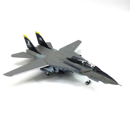 1/100 F-14 Tomcat US Fighter Aircraft Model Alloy Simulation Military Collection
