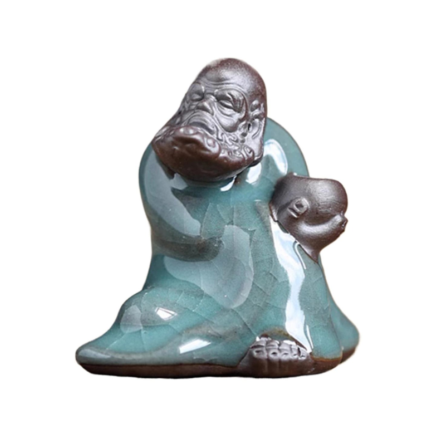 Bodhidharma Tea Pet Ornament 5.3cm Kung Fu Tea Table Decoration Tea Ceremony