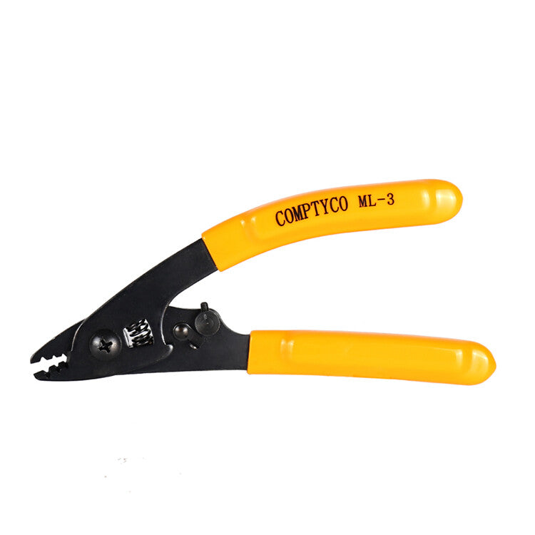 FTTH Cable Stripper Optical Fiber Stripping Pliers 3 Port Metal Wire Stripper
