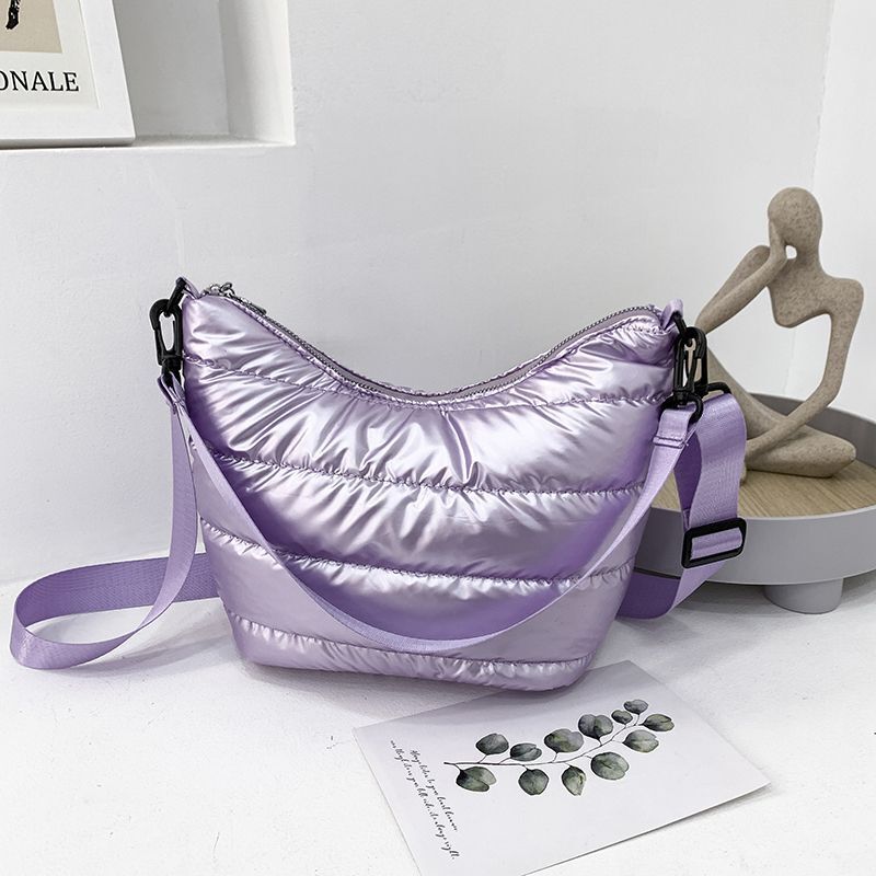 Winter Space Handbags Padded Quilted Crossbody Bags Hobos Shoulder Messenger Bag