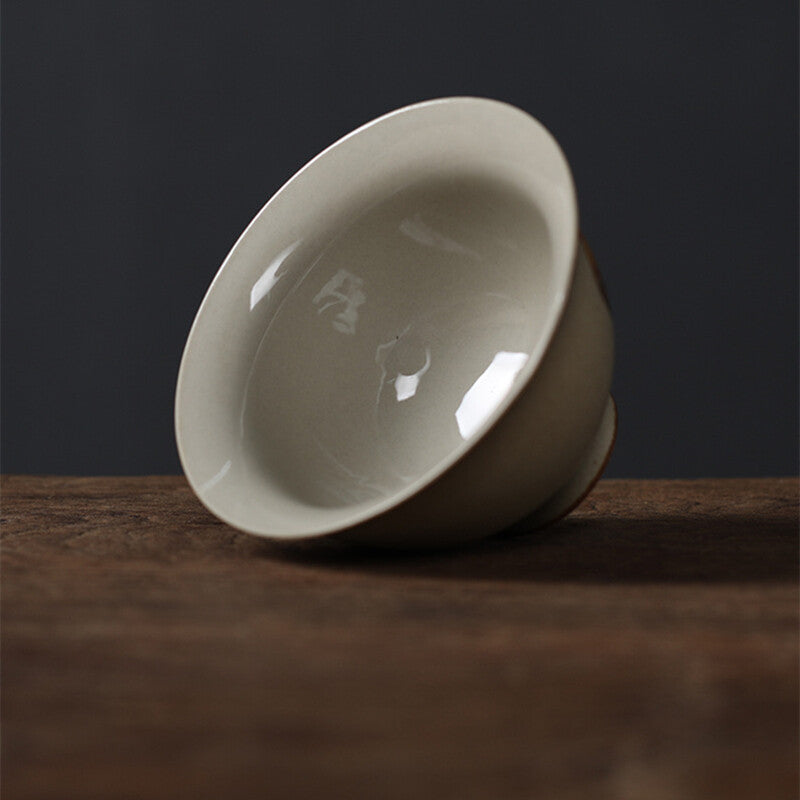 Gaiwan Vintage Tea Maker Stoneware Bowl Ceramic Tea Bowl Kung Fu Tea Set Rooster