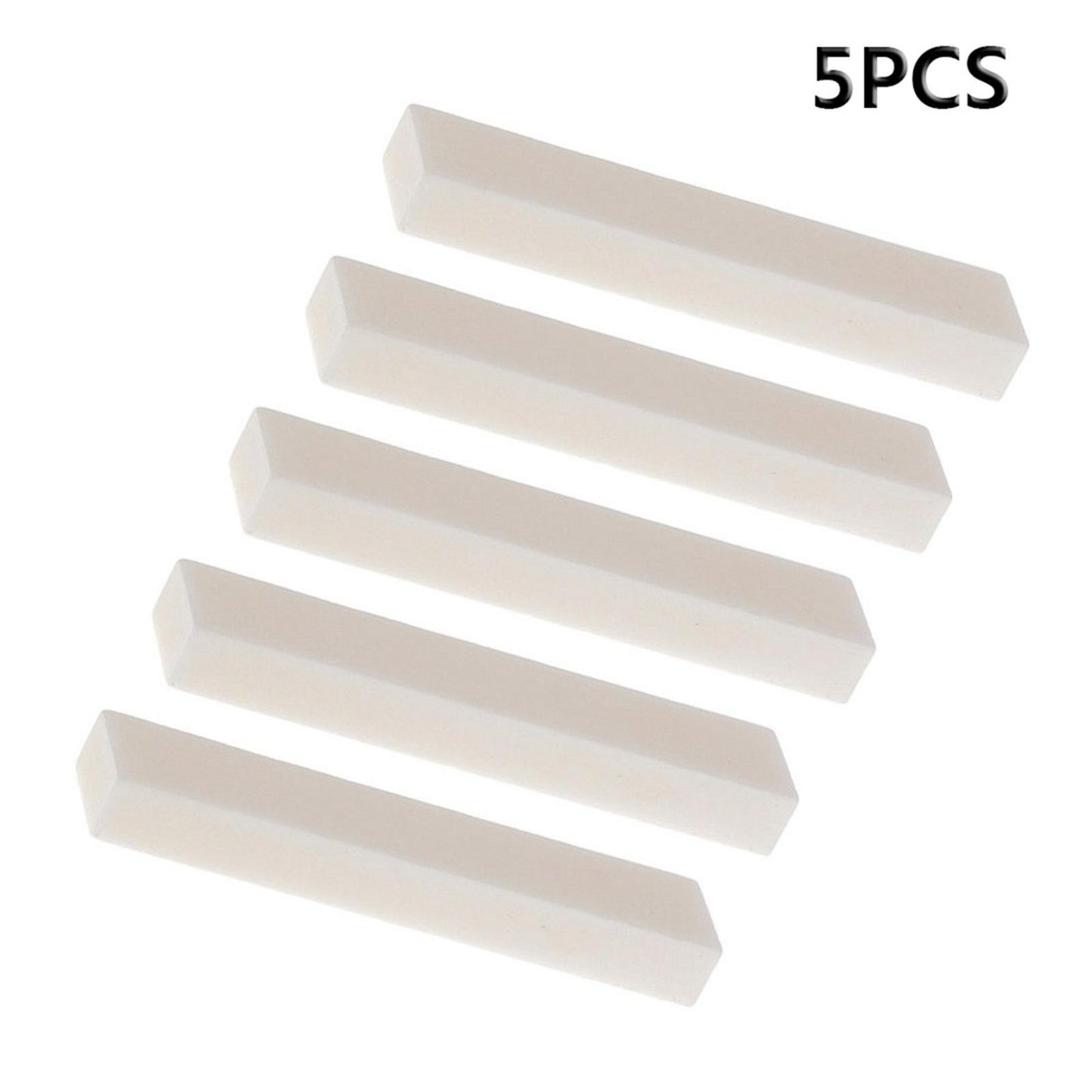 5Pcs Guitar Bone Nut Blank 2.04*0.39*0.23' Ukulele Luthier Saddle Bass Builder