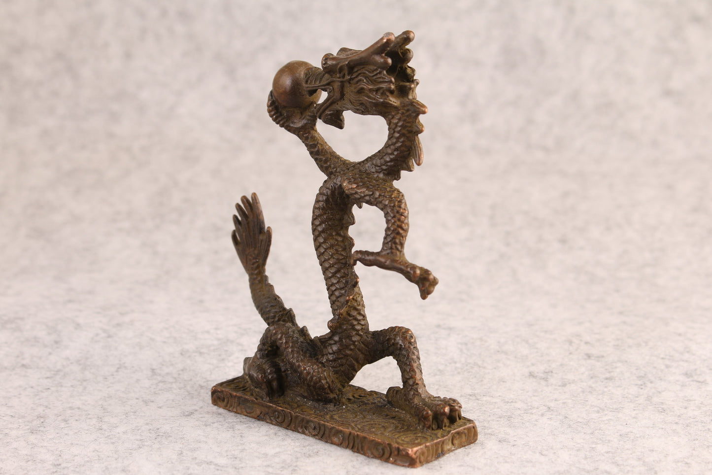 Bronze Dragon Figure Collection Statue Tea Pet Home Decor Ornamentation
