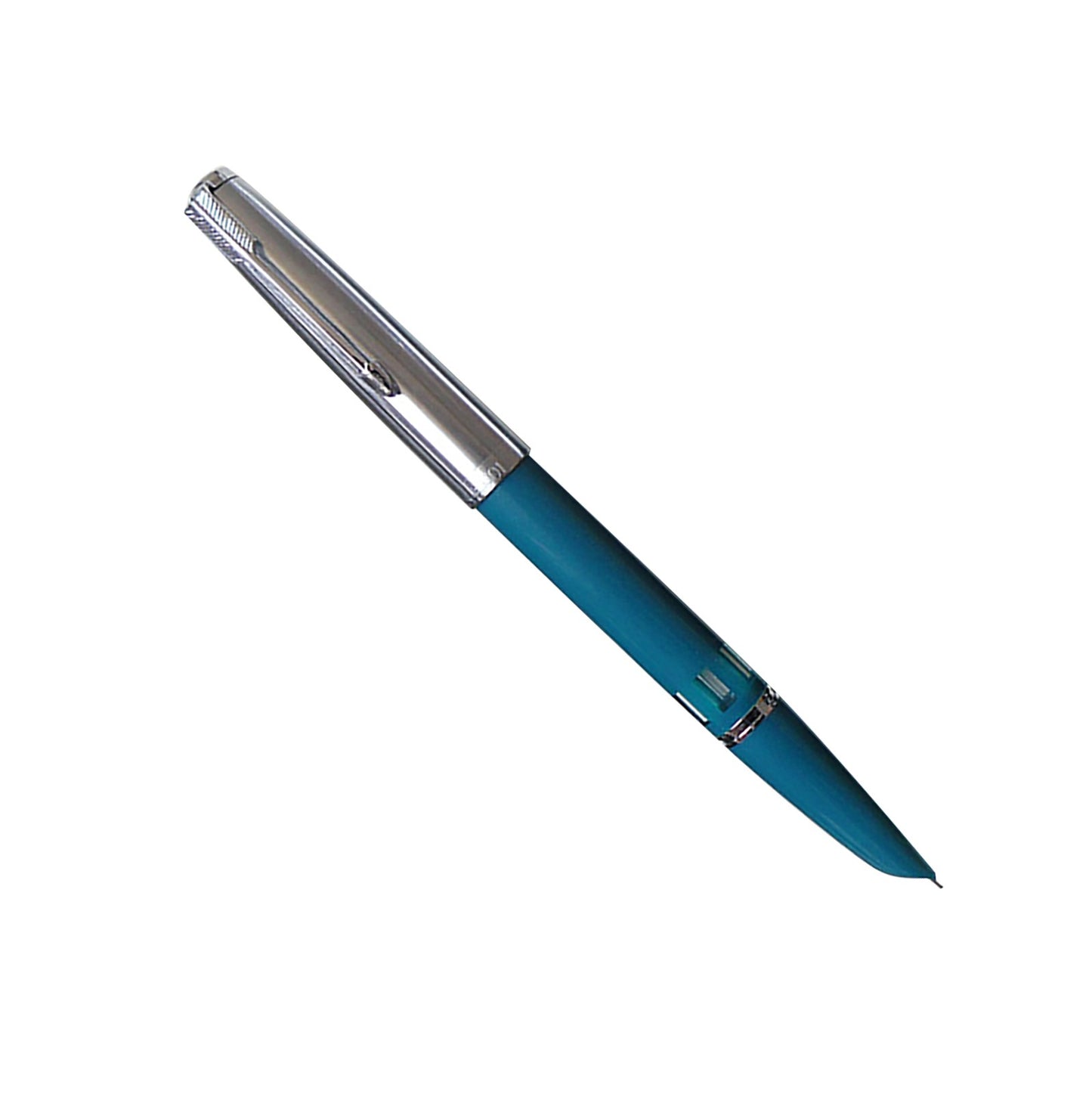 Blue 138mm Wing Sung 601 Steel Cap Vacumatic Fountain Pen F Nib 0.5mm Ink Pen B