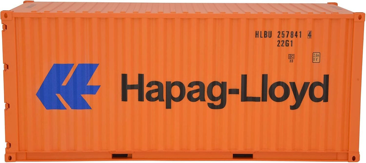 1:20 Hapag Lloyd 20GP Shipping Container Model Abs Resin & Wood Toy Decoration