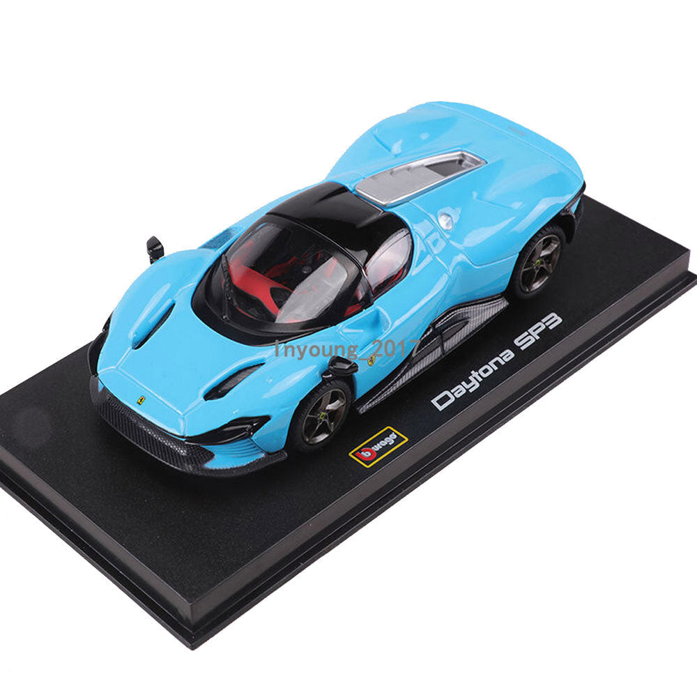1:43 Ferrari Daytona sp3 2021 Model Car Diecast Metal Collectible Vehicle Blue