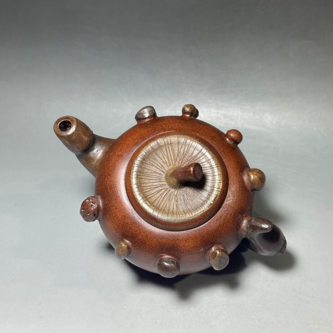 Chinese Yixing Zisha Clay Handmade Exquisite Teapot （百果壶 底款：蒋蓉）