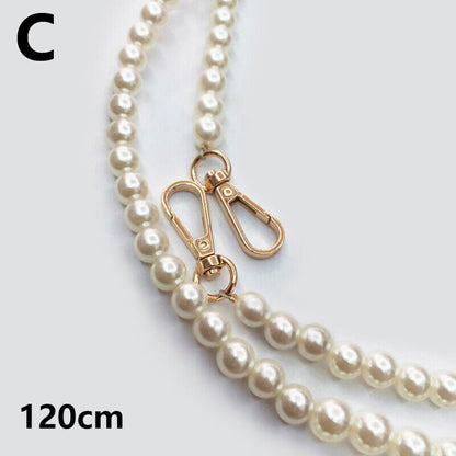 Pearl Bag Purse Strap Chain Shoulder Crossbody Bag Strap Handbag Replacement