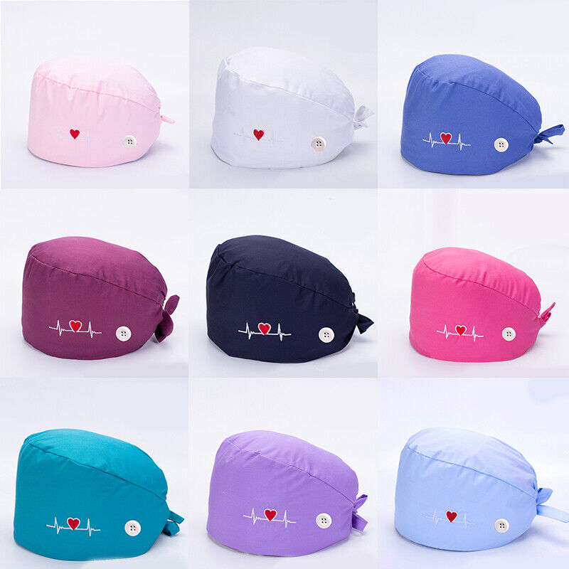 Surgical Cap Baotou Cap Doctor Hat Electrocardiogram Nurse Pure Cotton Buckle