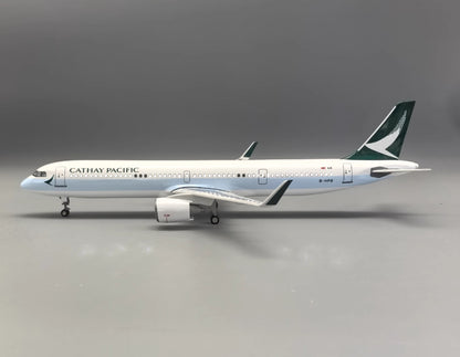47CM 1:95 CATHAY PACIFIC AIRBUS A321NEO Airplane Led Sound Light Resin Model