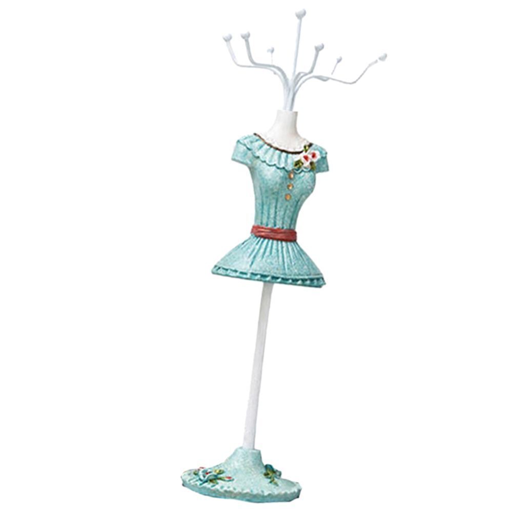 Jewelry Display Holder Resin Mannequin Dress Necklace Earring Bracelet Organizer