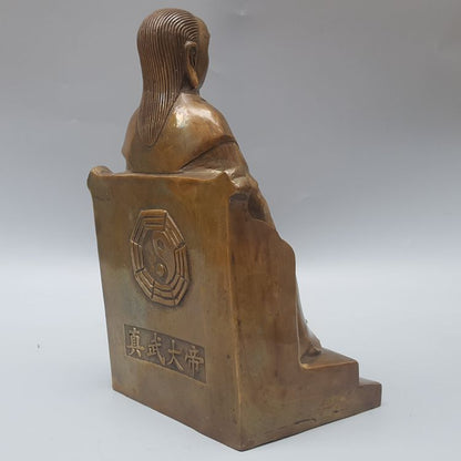 Chinese Bronze Xuanwu Patriarch's Ornament of Zhenwu Emperor's Worship Statue