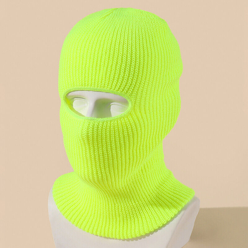 Fashion 1-Hole Ski Hat Knitted Face Cover Winter Butterfly Cloth Sticker