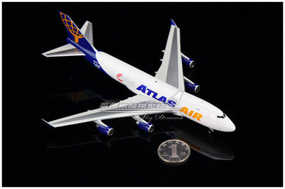 1:400 JC Wings ATLAS AIR BOEING 747-400 Passenger Airplane Diecast Plane Model