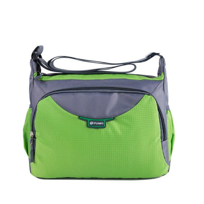 Crossbody Bag Shoulder Purse Nylon Multilayer Travel Handbag 32*11*24 CM Purple