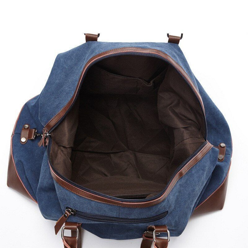 Carry on Luggage Bags Men's Canvas Travel Bags Suitcase Tote Weekend Overnight