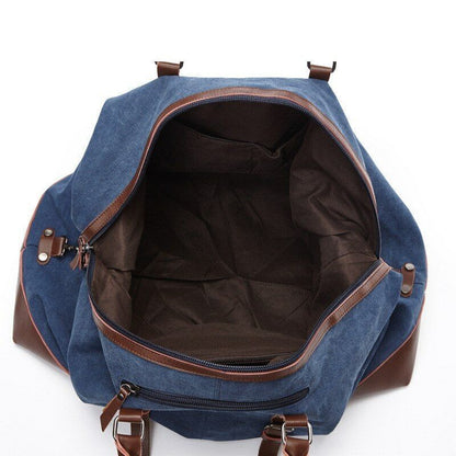 Carry on Luggage Bags Men's Canvas Travel Bags Suitcase Tote Weekend Overnight