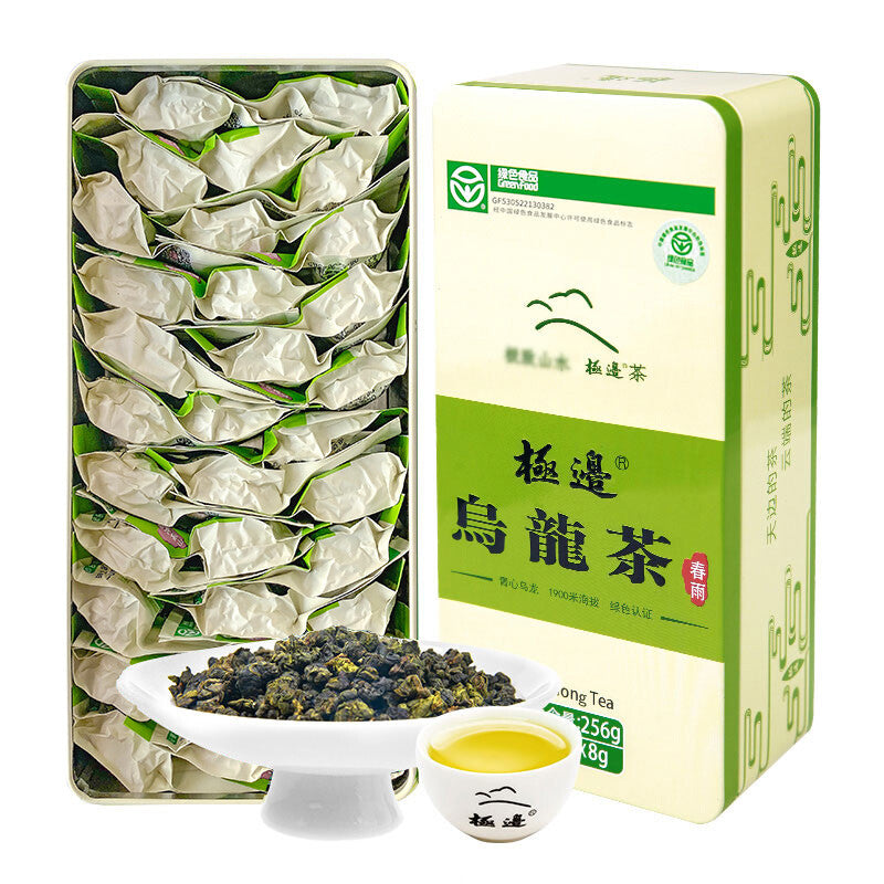 "Spring Rain'' Yunnan Organic Oolong Tea 1900m Jibian High Mountain Tea 256g Box