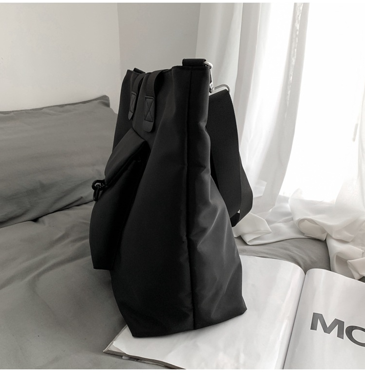 Nylon Bag Women Men Tote Shoulder Bag Handbag Casual Travel Fashion Waterproof