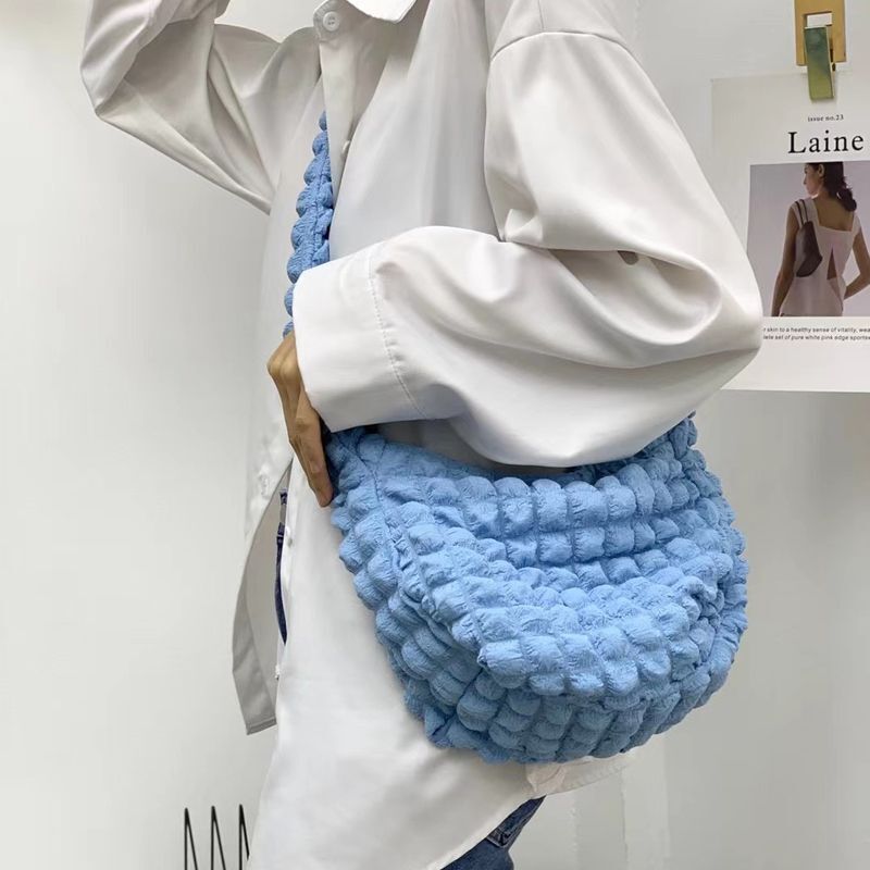 Puffy Crossbody Bags Nylon Quilted Shoulder Bag Small Tote Purses 30*24.5 CM 1PC