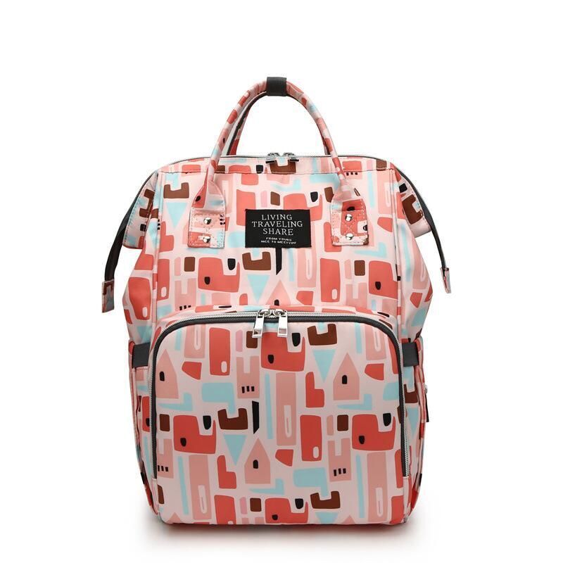 Backpacks Stroller Bag Large Outdoor Travel Bags Backpack 25*39*17 CM Oxford Red