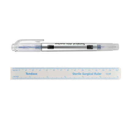 New Microblade Semi Permanent Makeup Eyebrow Tattoo Marking Pen Measuring Ruler