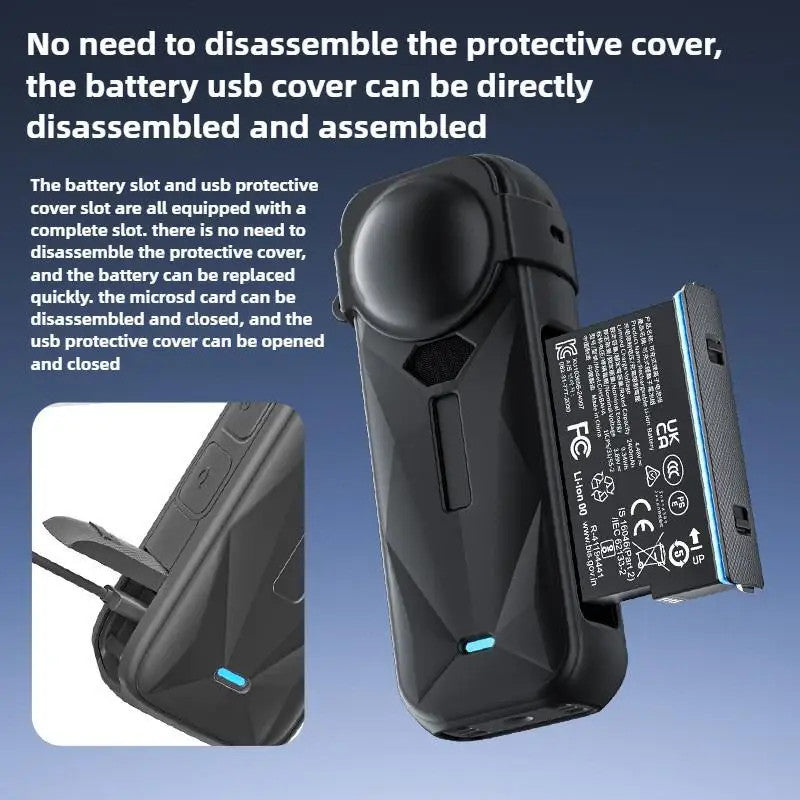 Camera Silicone Lens Cap Body Drop Protection Dust Cover for Insta360 X5