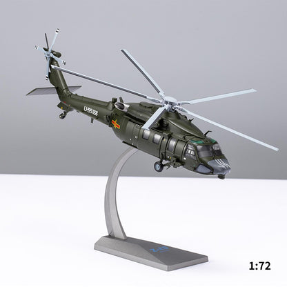 1/72 Armed Straight 20 Helicopter Diecast Model Z-20 Aircraft Military Display B