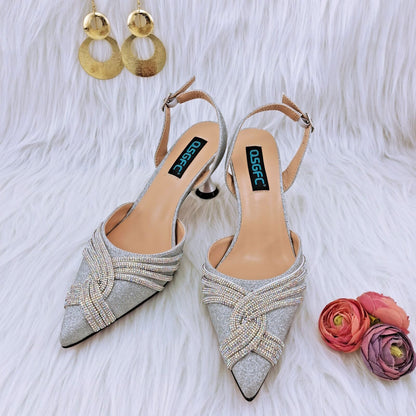 With Cashew Bag Exquisite Banquet Ladies Shoes And Bag