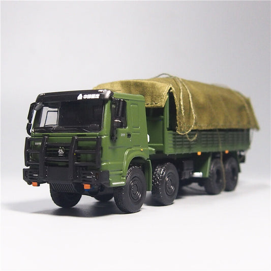 1:64 8X8 Military Vehicle Model Alloy Simulation Off-Road Troop Transport Truck