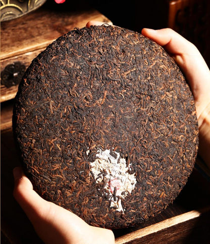 Lao Banzhang Chen Ripe Tea 357g Puerh Tea Ripe puer Cake Tea Pu'er Ripe Tea Cake