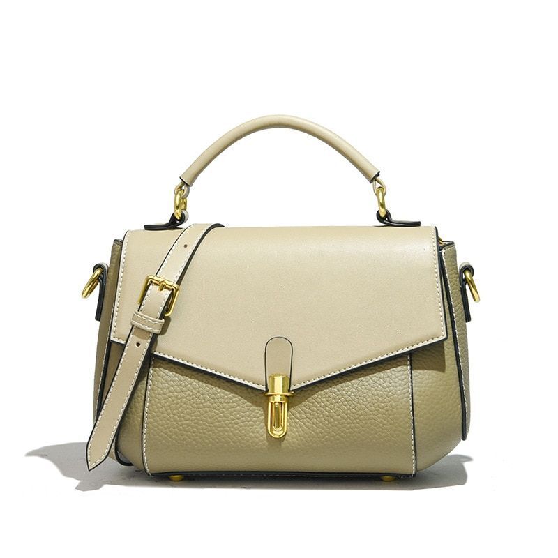 Messenger Handbag Genuine Leather Shell Vintage Purses Shoulder Bags 24*15*6 CM