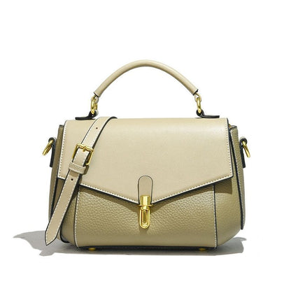 Messenger Handbag Genuine Leather Shell Vintage Purses Shoulder Bags 24*15*6 CM