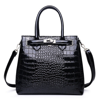 New Women's Shoulder Bag Handbag Multifunctional Crocodile Pattern Crossbody Bag