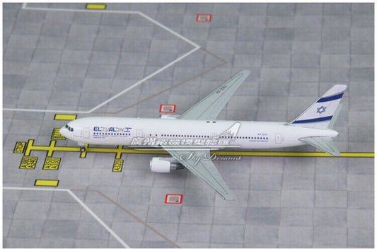1:400 JC WINGS ISRAEL AIRLINES BOEING 767-300ER Passenger Airplane Diecast Model