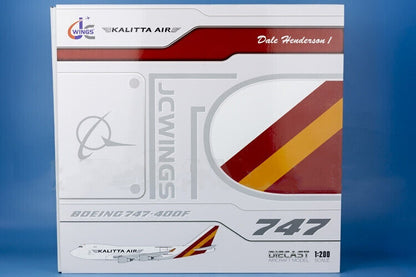 1:200 35CM JC Wings Kalitta Air BOEING 747-400 Passenger Airplane Diecast Model
